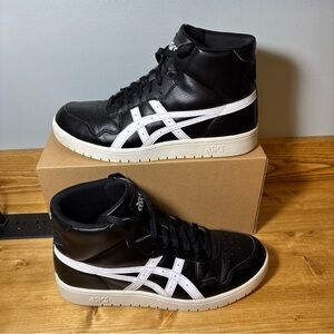 Asics Japan L Mid Black White 1191A313 Size 10 US EUC RARE